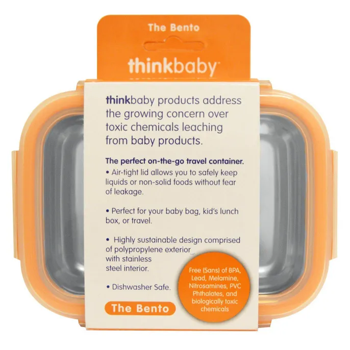 Think, Thinkbaby, ланч бокс, оранжевый, 9 унций (250 мл)