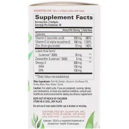 Quantum Health, Macula 30+, Eye Health, 60 Softgels