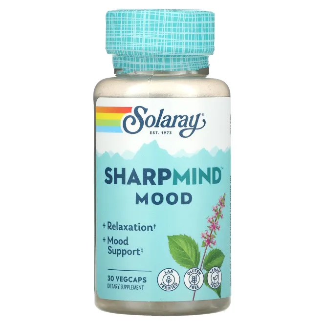 Solaray, SharpMind Mood 30 вег капсул
