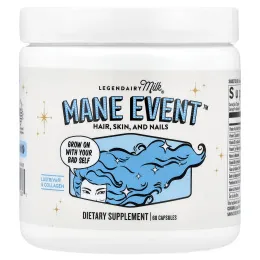 Legendairy Milk, Mane Action™, средство для здоровья волос, кожи и ногтей, 60 капсул