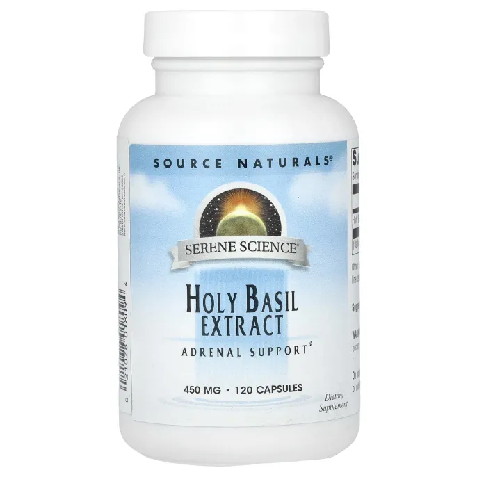 Source Naturals, Базилик, экстракт, 450 мг, 120 капсул