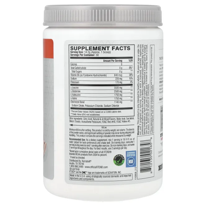 Scivation, Xtend BCAAs, Кроваво-красный Апельсин, 14.8 oz (420 g)