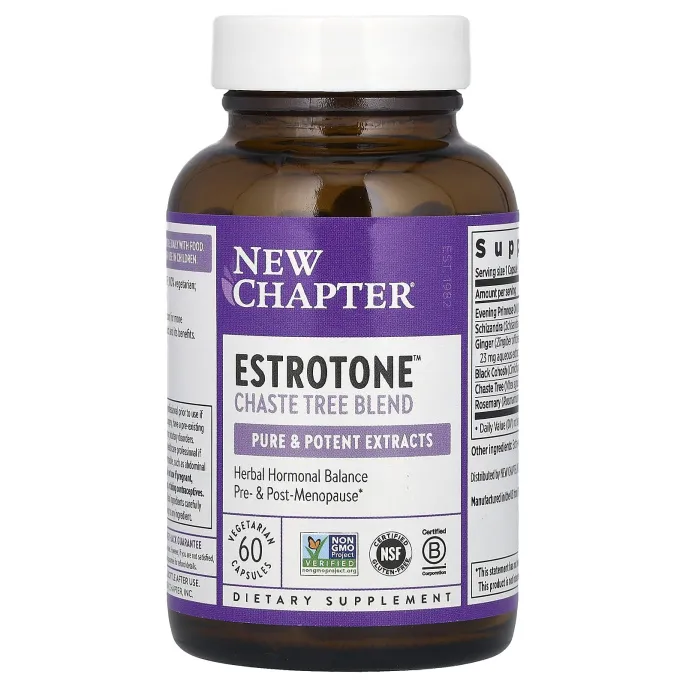 New Chapter, Эстротон, 60 вегетарианских капсул
