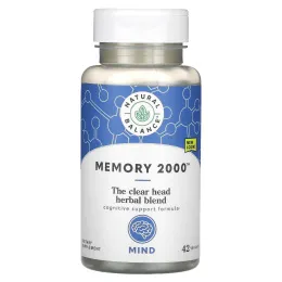 Natural Balance, Memory 2000, 42 растительных капсул