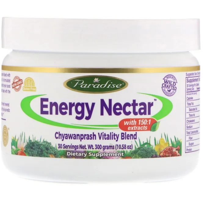 Paradise Herbs, Энергетичекий нектар с чаванпрашем Vitality Blend, 300 г (10.58 oz)