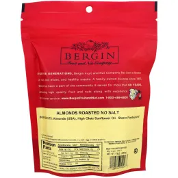 Bergin Fruit and Nut Company, Жареный миндаль, неупакованный, 198 г (7 унций)