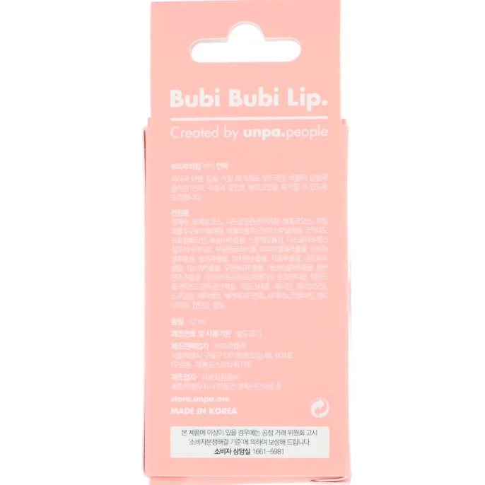 Unpa., Bubi Bubi Lip, пенящийся скраб для губ, 12 мл