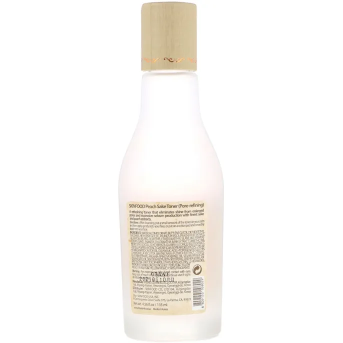Skinfood, Peach Sake Toner, 4.56 oz (135 ml)