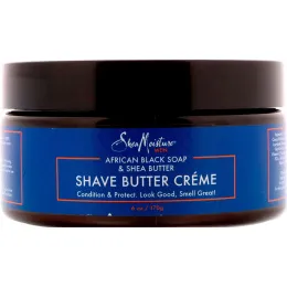 SheaMoisture, Африканское черное мыло и масло ши, масляный крем для бриться, 170 г