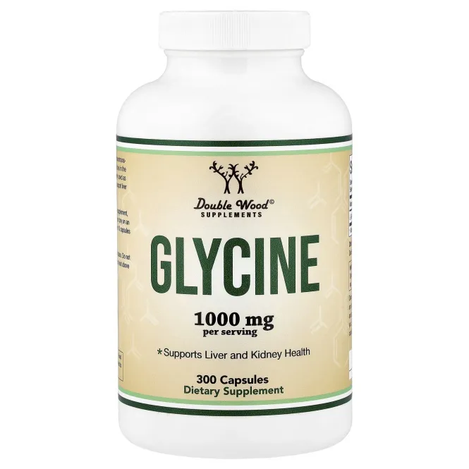 Double Wood Supplements, глицин, 300 капсул (500 мг в 1 капсуле)