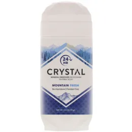 Crystal Body Deodorant, Mineral Enriched Deodorant Invisible Solid, Mountain Fresh, 2.5 oz (70 g)