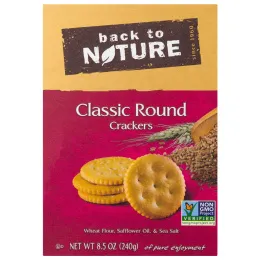 Back to Nature, Классические круглые крекеры, 8.5 унций (240 г)