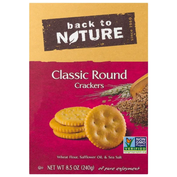 Back to Nature, Классические круглые крекеры, 8.5 унций (240 г)