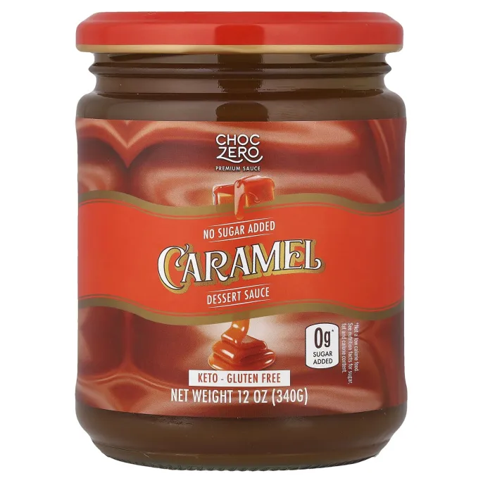 ChocZero, десертный соус, карамельный вкус, 340 г (12 унций)