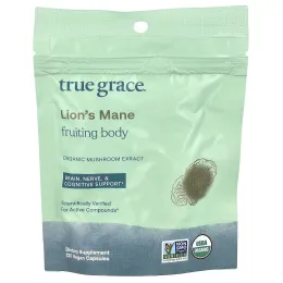 True Grace, Lion's Mane, 120 Vegan Capsules