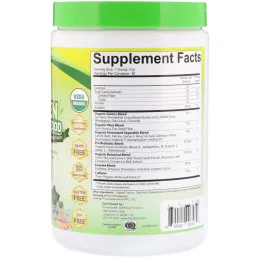 Divine Health, Органическое ферментированное зеленое питание, лимон-лайм, 210 г