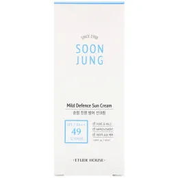 Etude, Soon Jung, Mild Defence Sun Cream, 1.69 fl oz (50 ml)