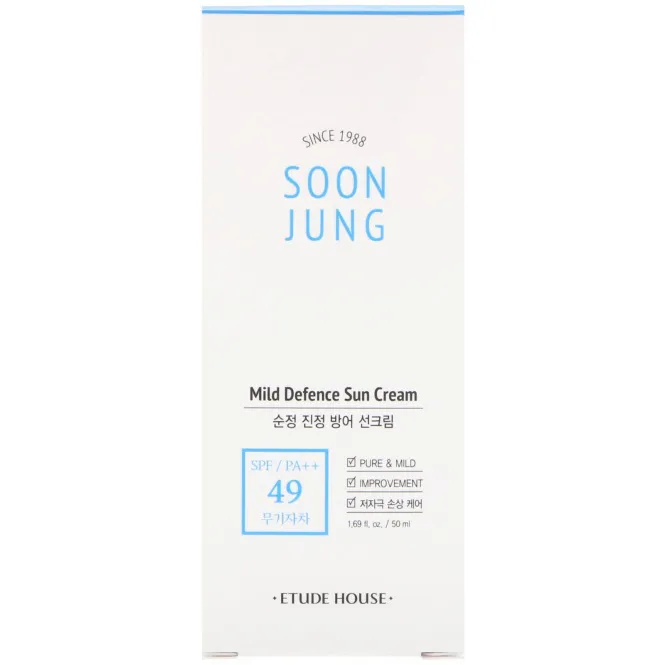 Etude, Soon Jung, Mild Defence Sun Cream, 1.69 fl oz (50 ml)