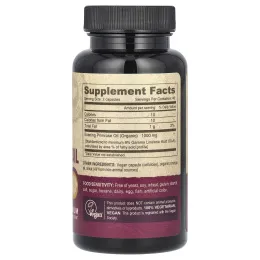 Deva, Органическое веганское масло примулы вечерней, 90 веганских капсул