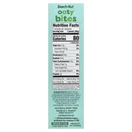 Beech-Nut, Oaty Bites, для малышей с первым прорезыванием зубов, ягодное ассорти, 7 пакетиков по 20 г (0,7 унции)