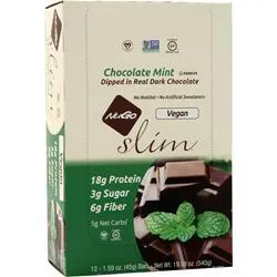 Nugo Nutrition, Тонкий веганский батончик Шоколадно-мятный 12 батончиков