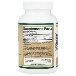 Double Wood Supplements, комплекс с эврикомой длиннолистой, 120 капсул