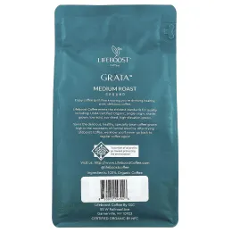 Lifeboost, Кофе Grata ™, молотый, средней обжарки, 340 г (12 унций)