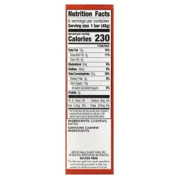 Larabar, батончик с натуральными фруктами и орехами, печенье из кешью, 6 батончиков по 48 г (1,7 унции)