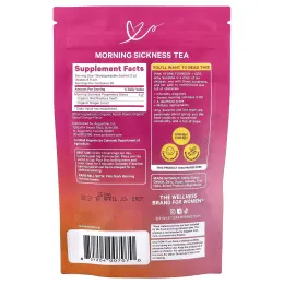 Pink Stork, чай от утренней тошноты, с имбирем и персиком, 15 пакетиков, 45 г (1,59 унции)