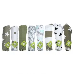 KeaBabies, Нагрудники-банданы, для детей 0–36 месяцев, GrayScape, 8 шт.