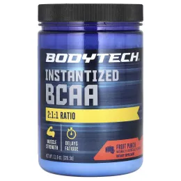 BodyTech, BCAA, растворимый фруктовый пунш, 328,5 г (11,6 унции)