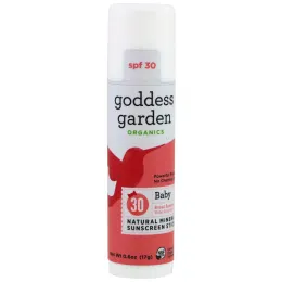 Goddess Garden, Organics, Natural Mineral Sunscreen Stick, Baby, SPF 30, 0.6 oz (17 g)