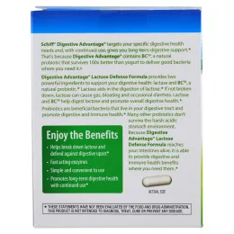 Schiff, Польза для пищеварения, формула для защиты лактозы, 32 капсулы