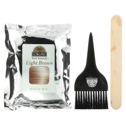 Okay Pure Naturals, Натуральная краска для волос из травяной хны, светло-коричневый, 56,7 г (2 унции)