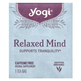 Yogi Tea, Relaxed Mind, чай без кофеина, 16 чайных пакетиков, 32 г (1,12 унции)