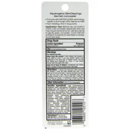 Neutrogena, Очищение кожи, корректор, скрывает пятна, светлый 10, 0,05 унции (1,4 г)