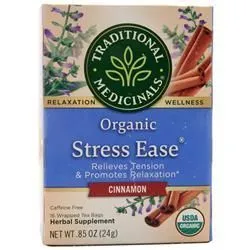 Traditional Medicinals, Органический расслабляющий чай для снятия стресса - Корица 16 шт.