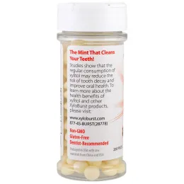 Xyloburst, Мятные леденцы с ксилитолом, корица, 6,35 унции (180 г), 300 штук