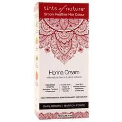 Tints of Nature, Крем из хны темно-коричневый 2,46 жидких унций