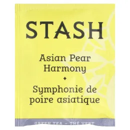 Stash Tea, зеленый чай, азиатская груша, 18 чайных пакетиков, 34 г (1,1 унции)