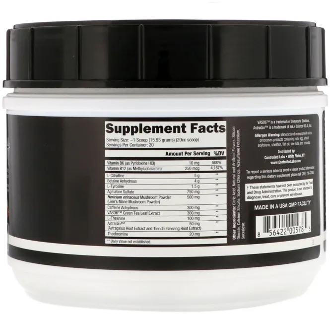 Controlled Labs, White Flash, со вкусом киви и клубники, 319 г