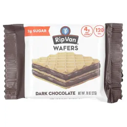Rip Van Wafels, вафли, темный шоколад, 6 упаковок по 22 г (0,78 унции)