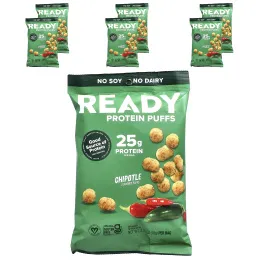 Ready, Protein Puffs, Chipotle, 6 пакетиков по 78 г (2,75 унции)