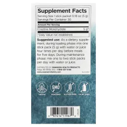 Swanson Vitamins, моногидрат креатина, без добавок, 30 стик-пакетов по 5 г (0,18 унции)