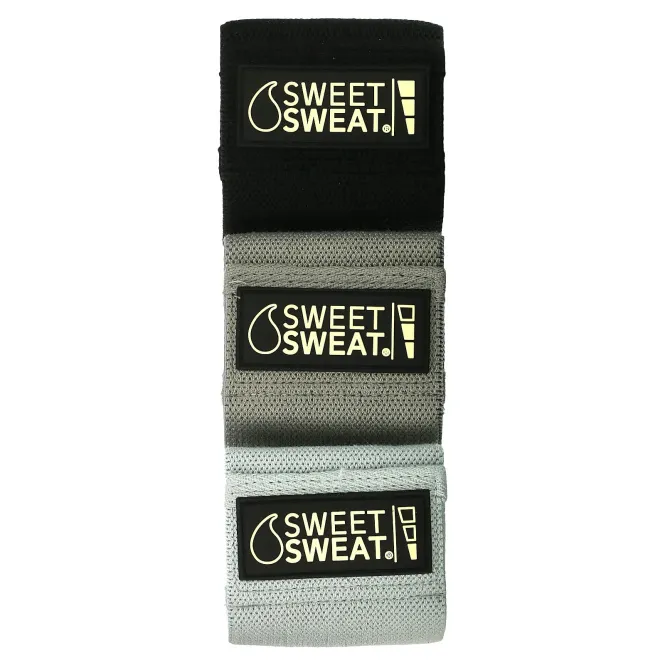 Sports Research, Набедренные повязки Sweet Sweat, серые, 3 ремешка