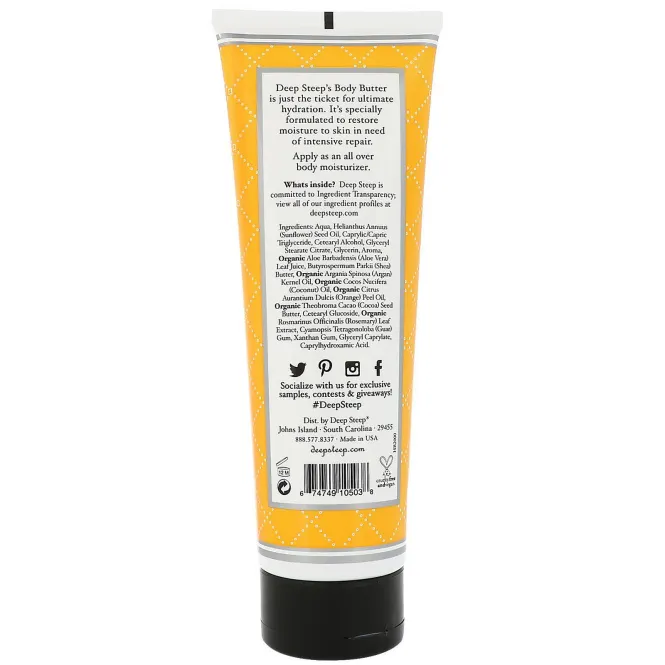 Deep Steep, Body Butter, Honey Blossom, 8 fl oz (237 ml)