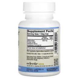 Eclectic Institute, Боярышник, 500 мг,  90 растительных капсул