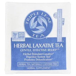 Triple Leaf Tea, слабительное на основе трав, 20 чайных пакетиков по 36 г (1,27 унции)