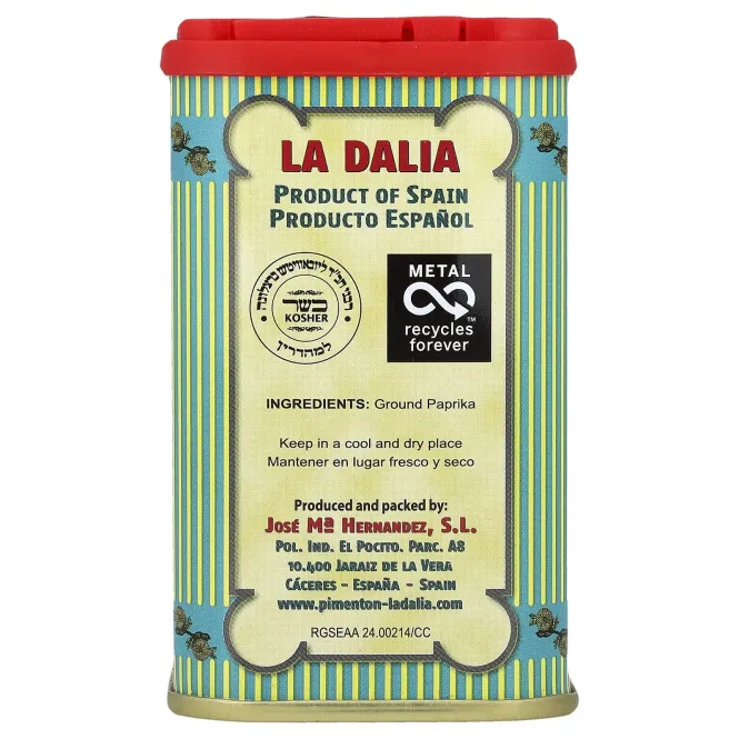 La Dalia, копченая паприка, острая, 70 г (2,4 унции)