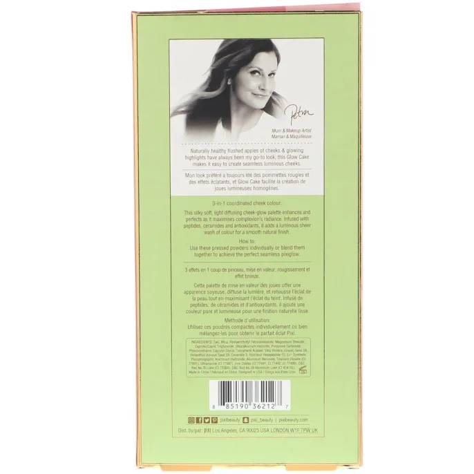 Pixi Beauty, Pixiglow Cake, 3-в-1, светящийся переходный порошок, розовое сияние шампанского, 0,85 унц. (24 г)